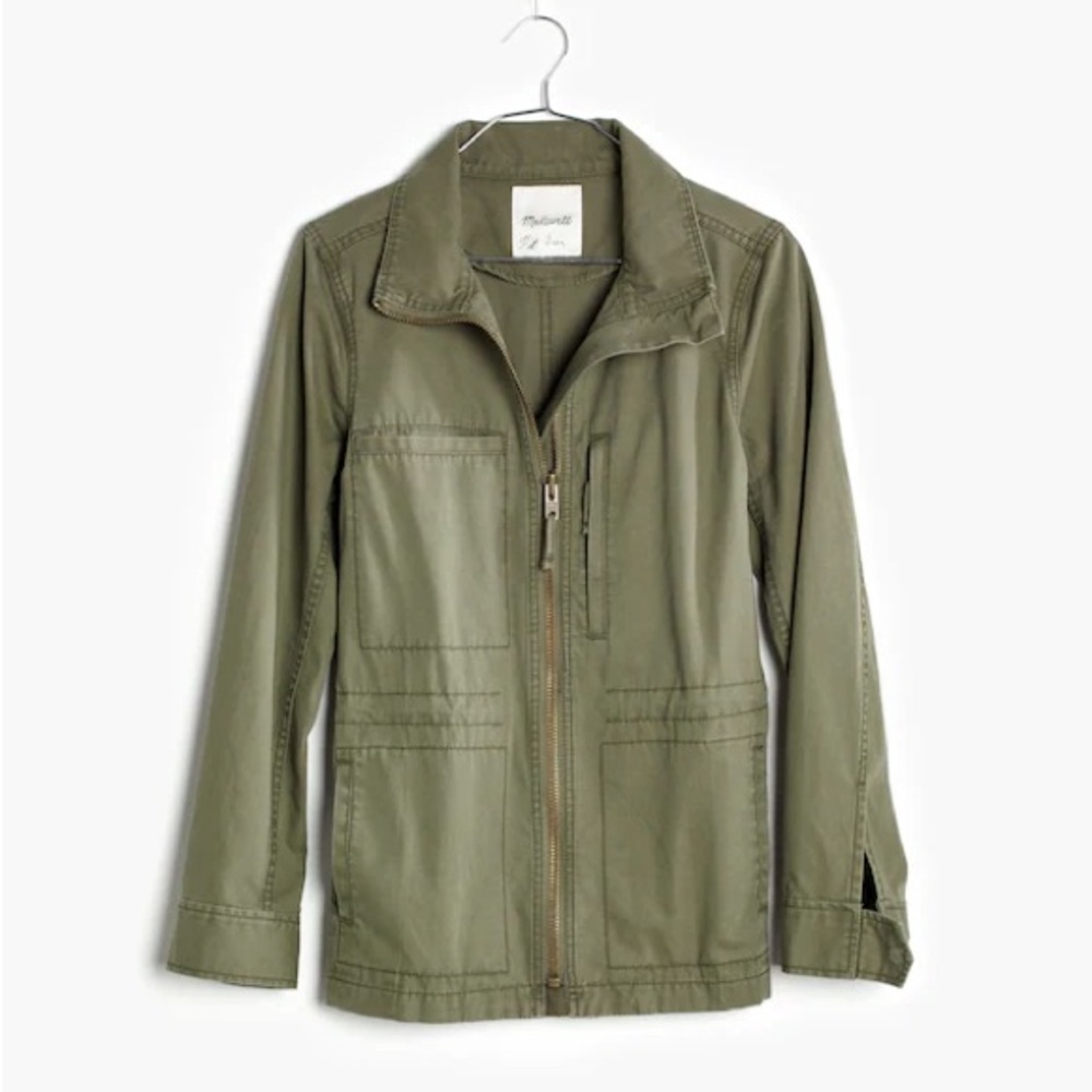 Madewell Khaki Green Fleet Jacket
